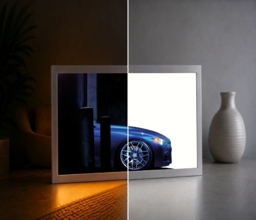 BMW Night Drive LED Işıklı Tablo – Dekoratif Masa & Gece Lambası