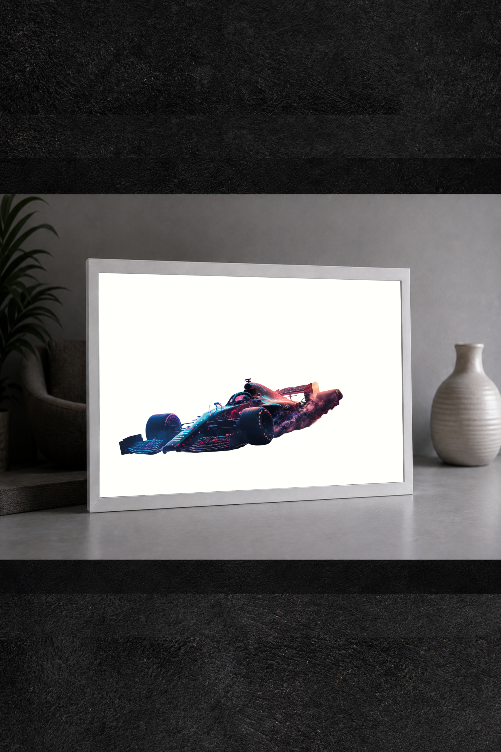 Ateş Hattı Formula 1 LED Işıklı Tablo – Dekoratif Masa & Gece Lambası - Görsel 3