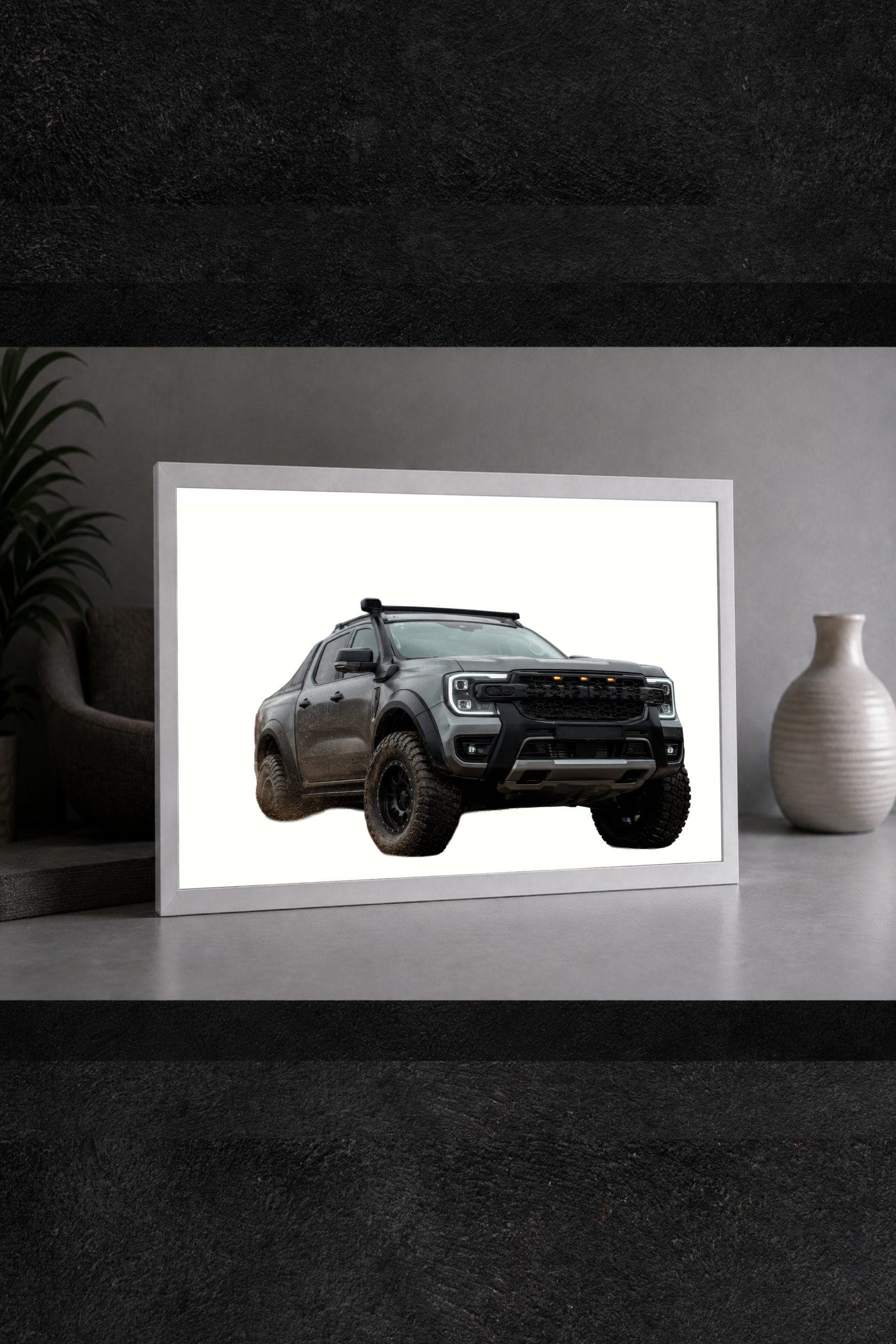 Ford Ranger 4x4 Off Road LED Işıklı Tablo – Dekoratif Masa & Gece Lambası - Görsel 3