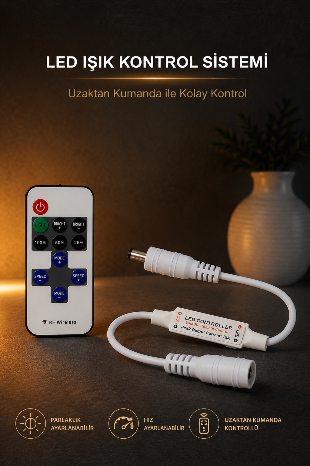 Adalet Terazisi Hukuk LED Işıklı Tablo – Dekoratif Masa & Gece Lambası - Görsel 5